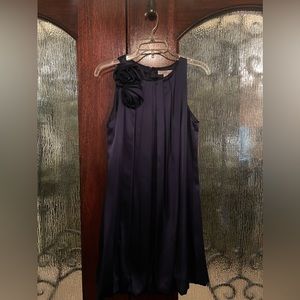 Cache dark blue silk satin size 6 NWT cocktail dress